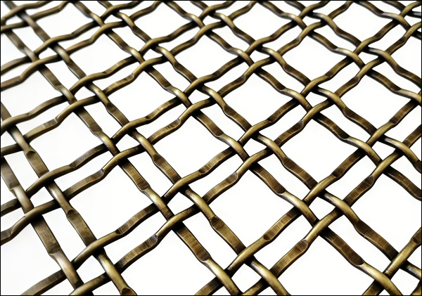 bronze decorative crimped wire mesh