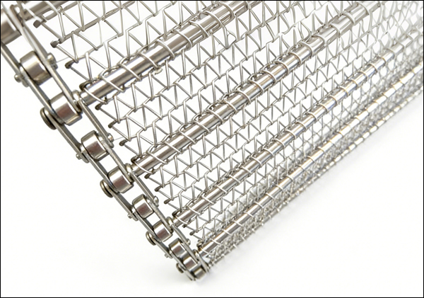 Edge-Reinforced Flat Wire Conveyor Belt