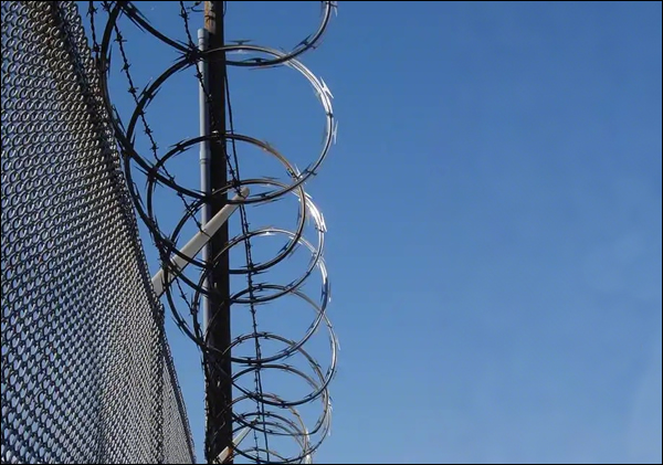 Razor Wire on Chain Link Fence