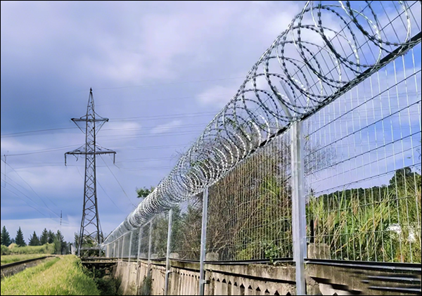Razor Wire on Welded Mesh Fence